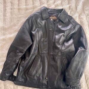 Black Leather Jacket by Guide Gear